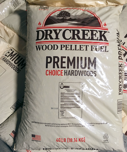 Dry Creek Premium Wood Pellets – Bagged Ton