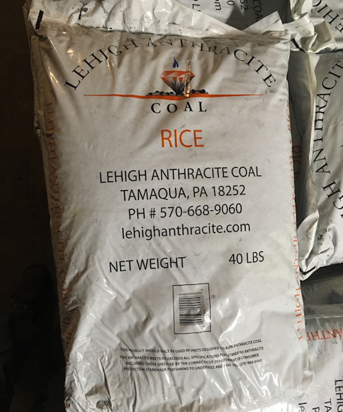 Lehigh Coal (Rice) – Bagged Ton