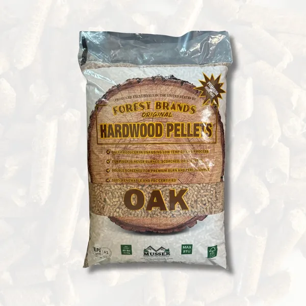 Forest Brands Hardwood Heating Pellets 40#- Bagged Ton