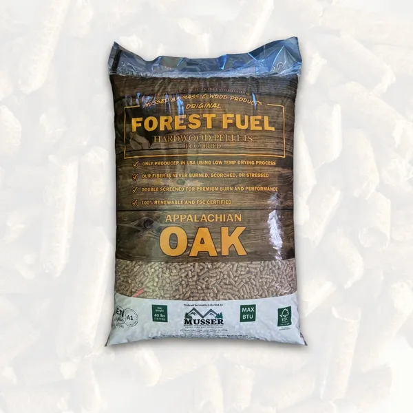 Forest Fuel 100% Oak Wood Pellets 40#- Bagged Ton